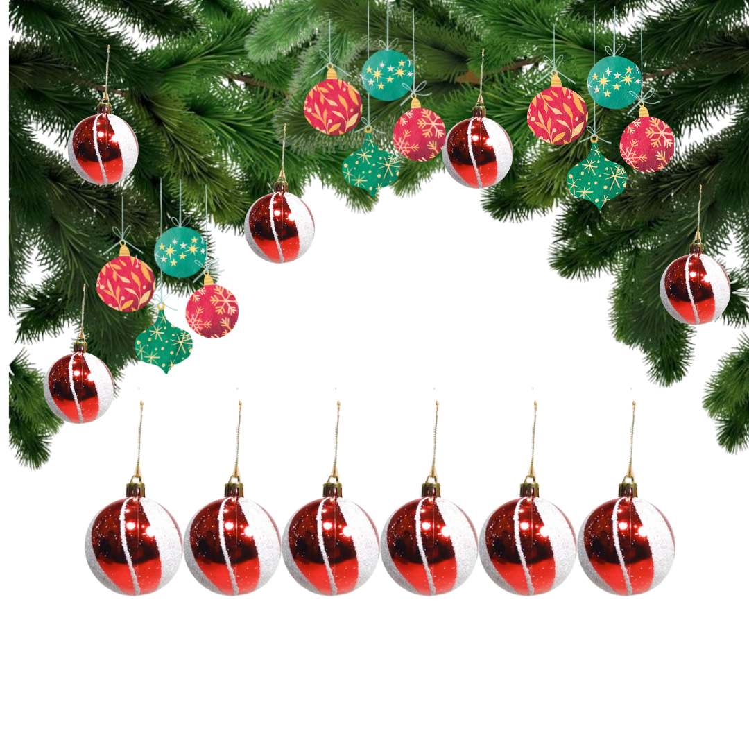 Festive Christmas New York Balls Tree Hanging - 5