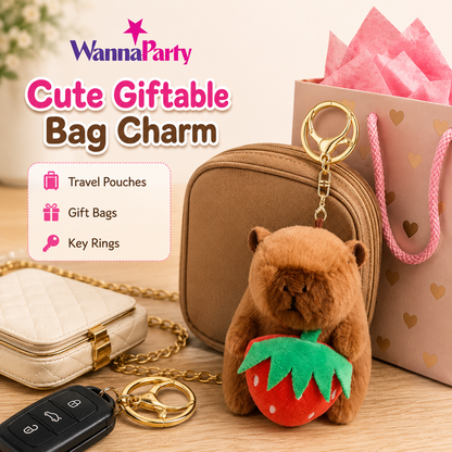 Capybara Strawberry Holding Flapping Clapband - 1PC