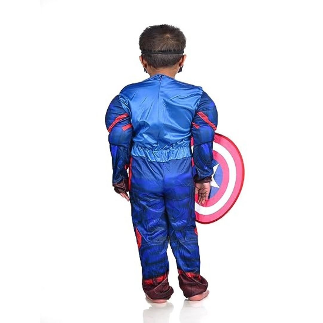 Deluxe Muscle Chest Captain America Costume