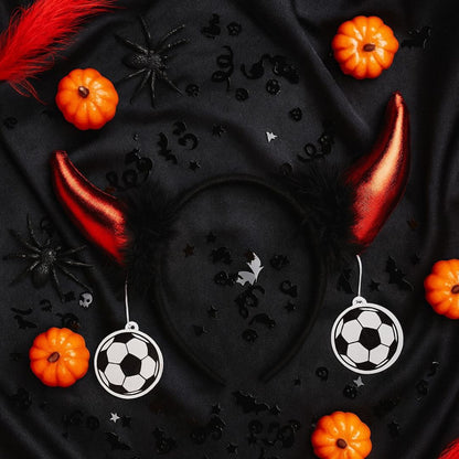 Devil Horn with Red Color and Black Bush - 1PC