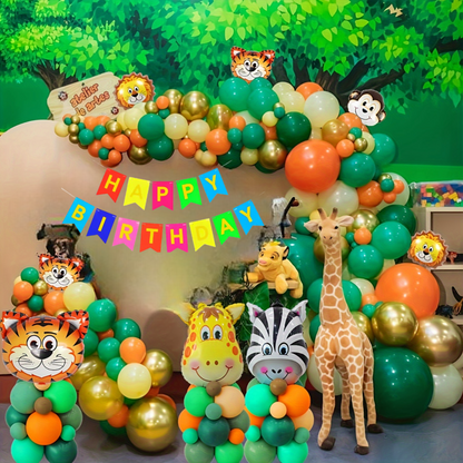 Jungle Theme Birthday Decoration Kit – 23 Pieces