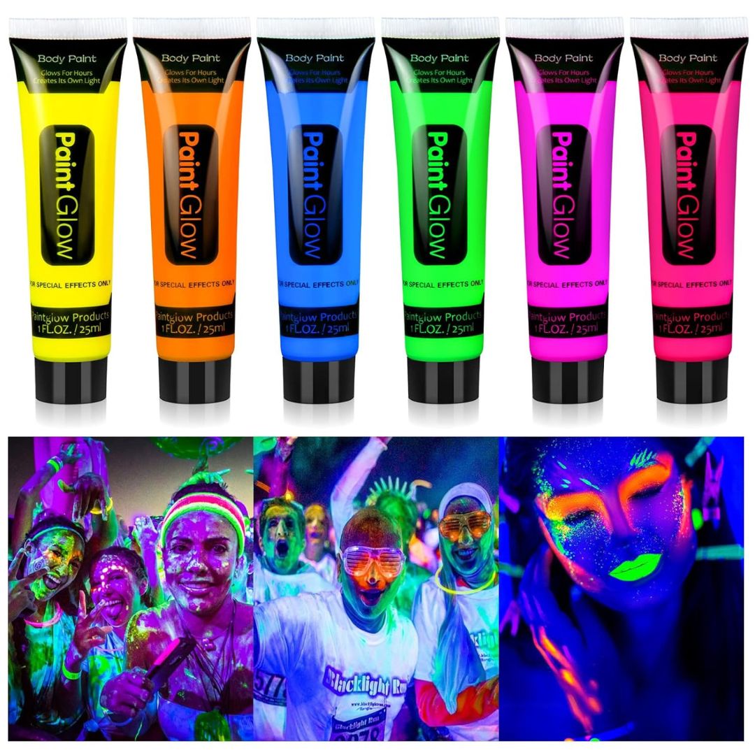 Neon Face & Body Paint Glow in the Dark