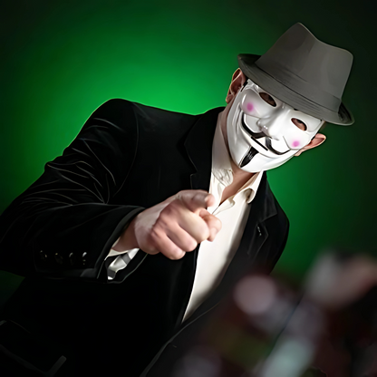 Anonymous Hacker Mask Set – Pack of 4