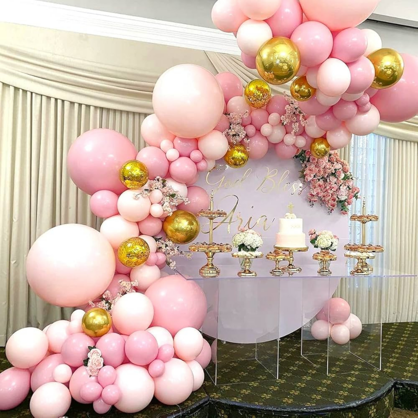 Balloon Pump Decoration Kit with Glue Dots & Arch Strip