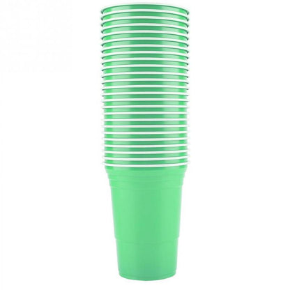 Beer Pong Cups Green - 20PC