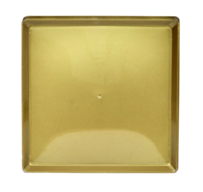 8" Golden Square Plates - 6PC