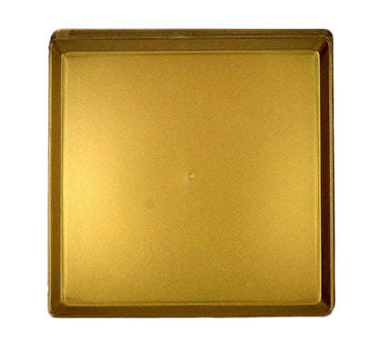 8" Golden Square Plates - 6PC