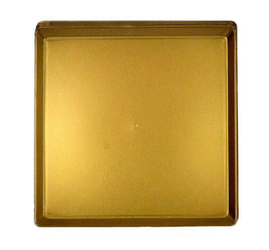 8" Golden Square Plates - 6PC