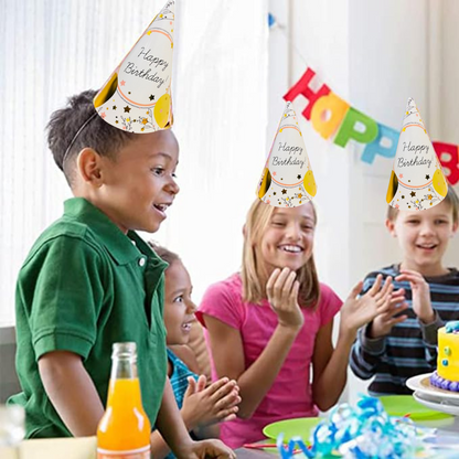 Happy Birthday Celebration Pastel Color Balloon Hats  for Party Guests - 8PC