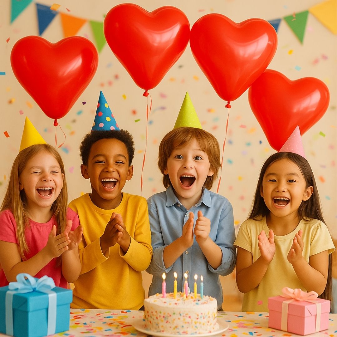 Heart Shaped Red Balloons - 10 inches - 25PC