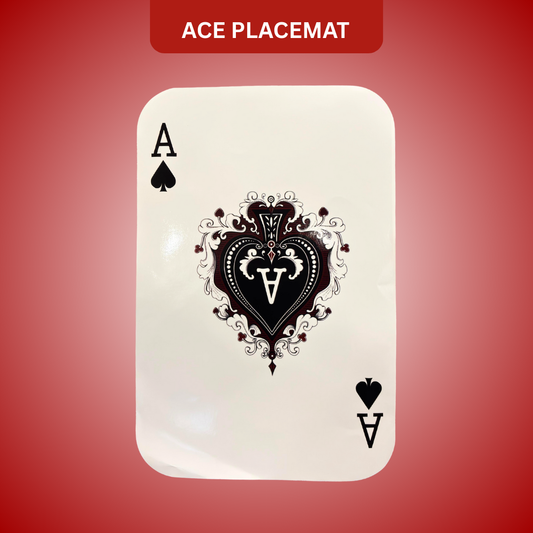Card Party Ace Placemat for Table Decor or Cutout for Decoration