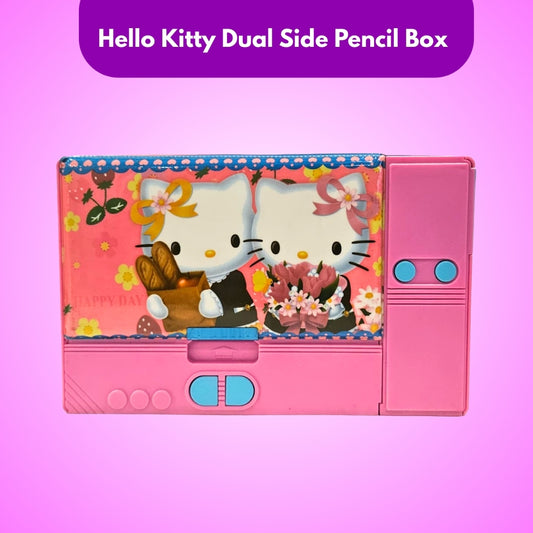 Hello Kitty Dual Side Pencil Box with Multi Organizer - 1PC