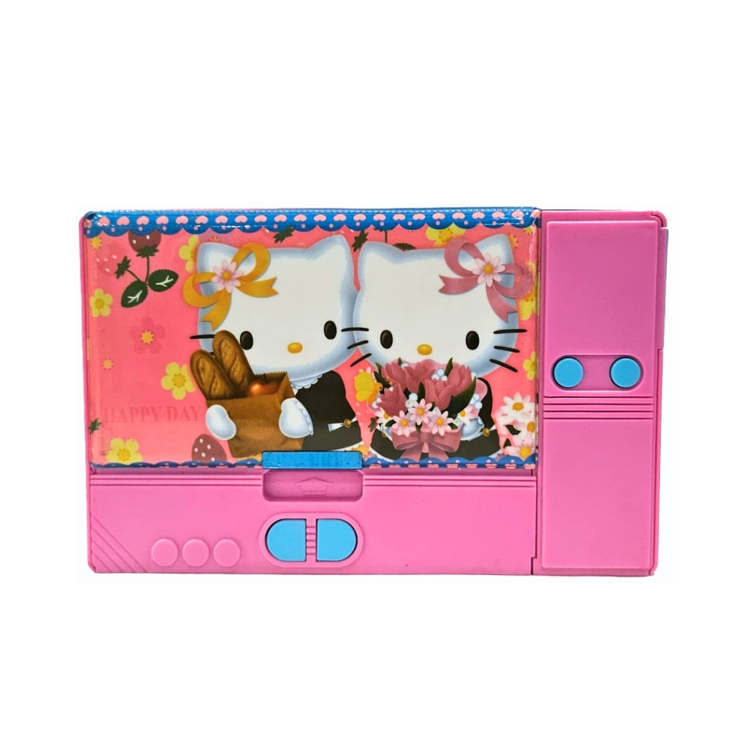 Hello Kitty Dual Side Pencil Box with Multi Organizer - 1PC