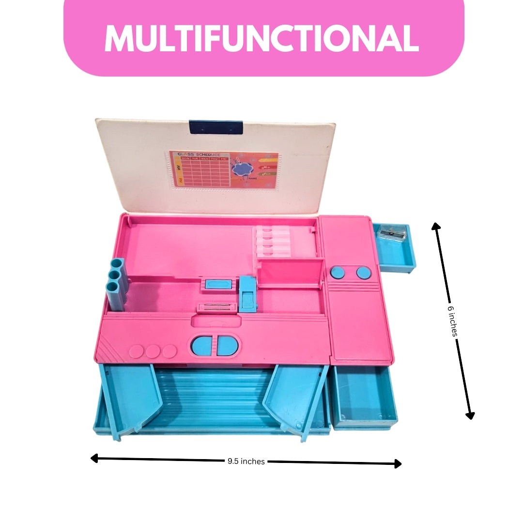 Hello Kitty Dual Side Pencil Box with Multi Organizer - 1PC