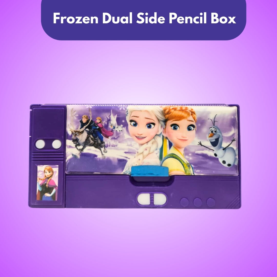 Disney Frozen Dual Side Pencil Box with Multi Organizer - 1 PC