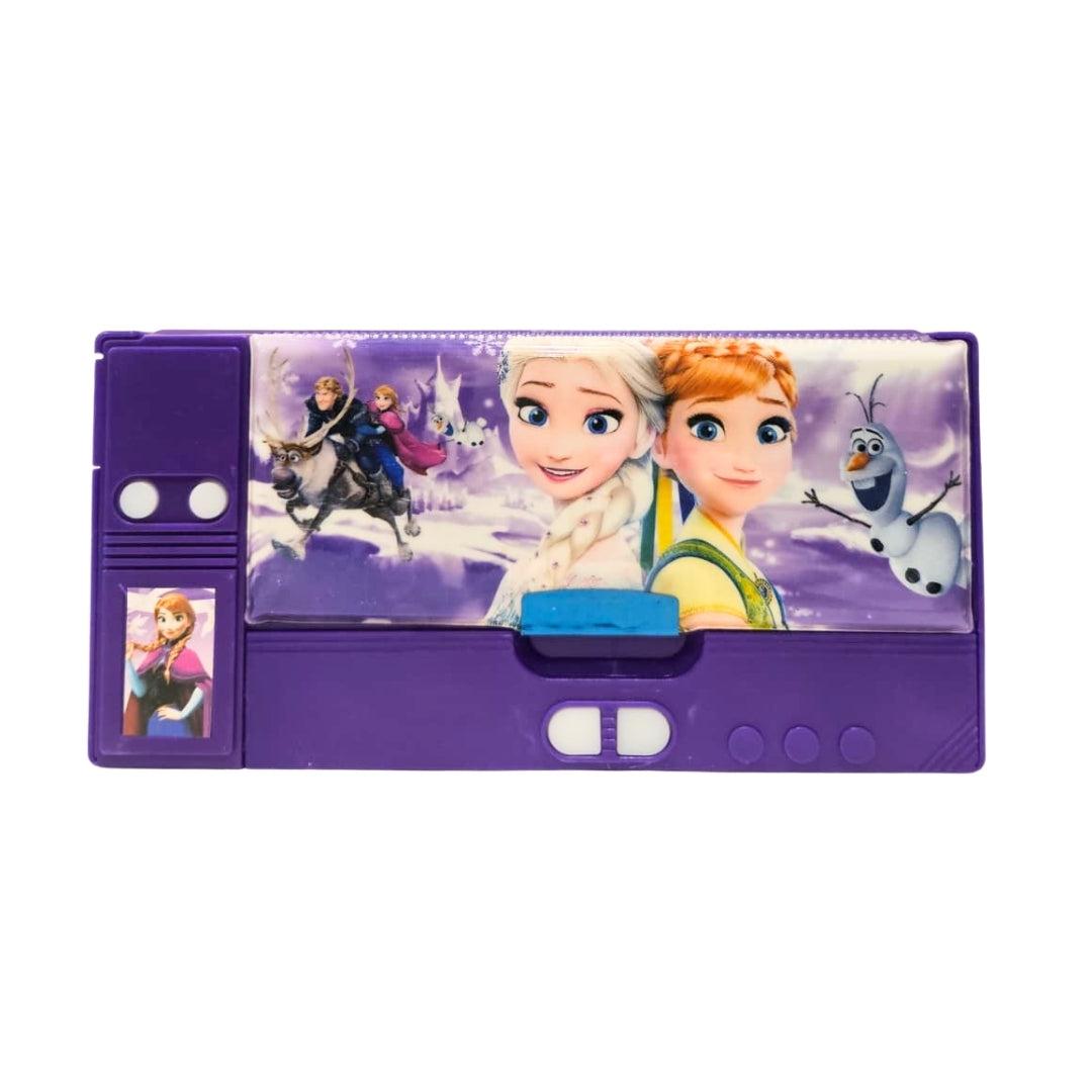 Disney Frozen Dual Side Pencil Box with Multi Organizer - 1 PC