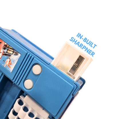 Disney Car Mcqueen Dual Side Pencil Box with Multi Organizer - 1PC