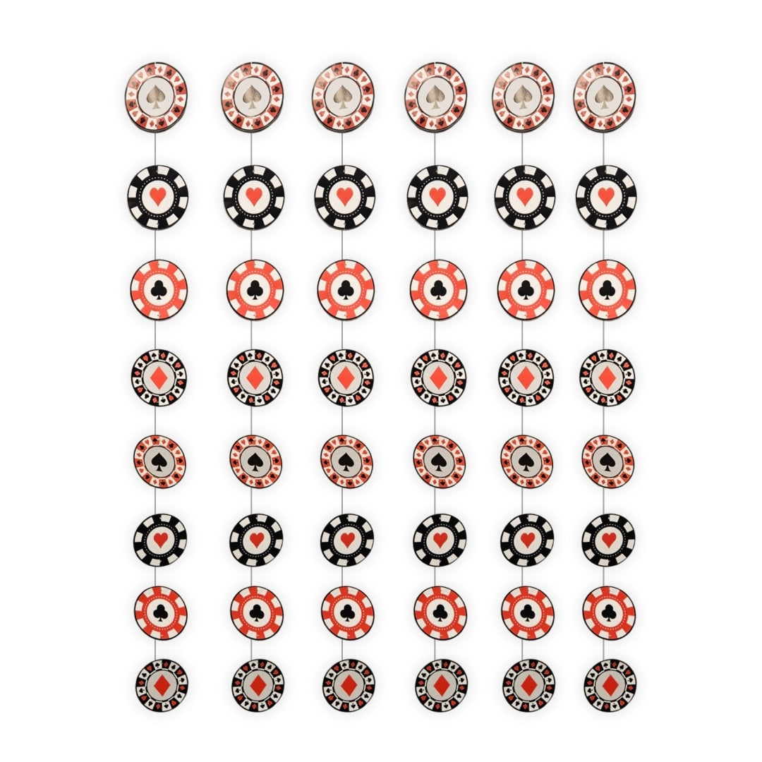 Card Party String Decoration - 6PC