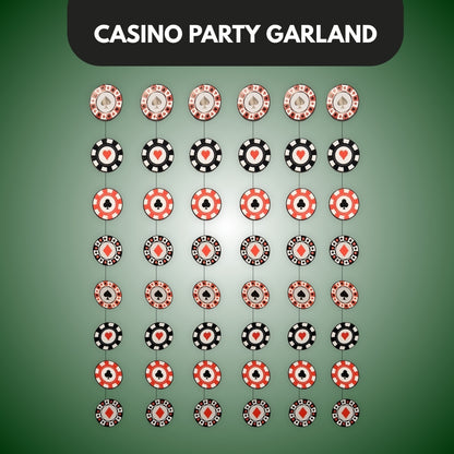 Card Party String Decoration - 6PC