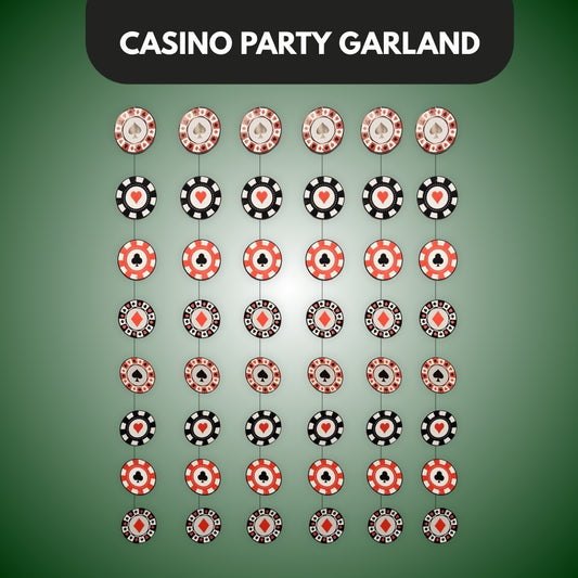 Card Party String Decoration - 6PC