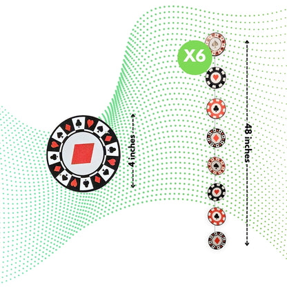 Card Party String Decoration - 6PC