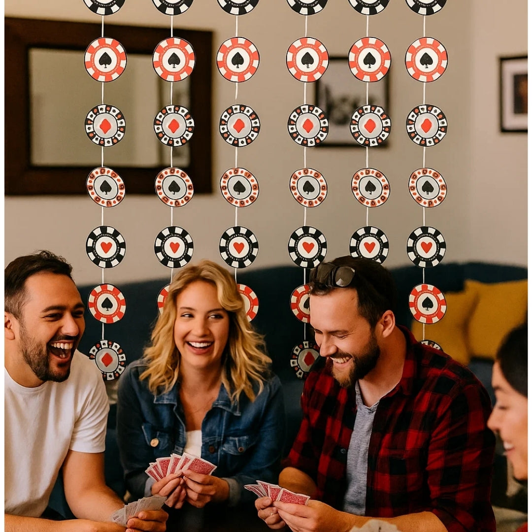 Card Party String Decoration - 6PC