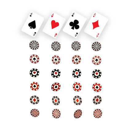 Card Party Hanging Decoration - 4PC