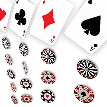 Card Party Hanging Decoration - 4PC