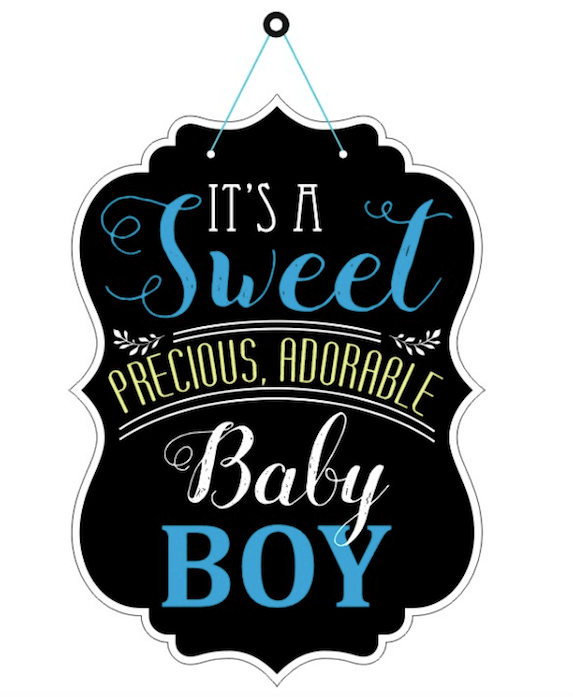 It?s a Sweet Baby Boy Hanging Decoration