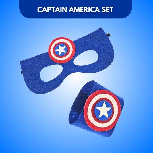 Captain American Eye Mask & Wrsit Band Set