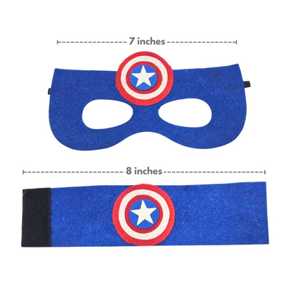 Captain American Eye Mask & Wrsit Band Set