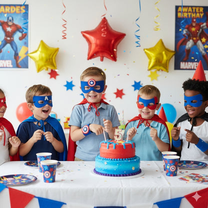 Captain American Eye Mask & Wrsit Band Set