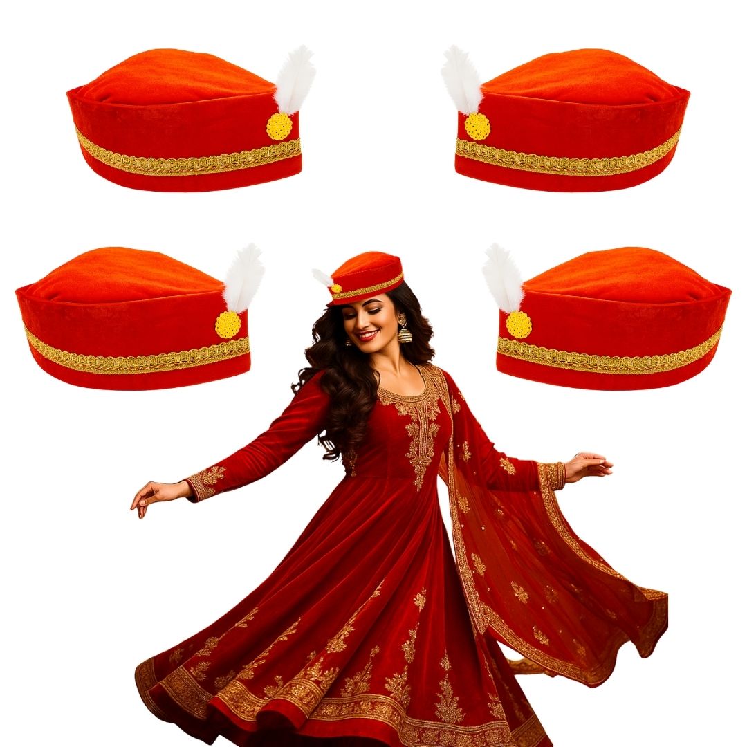 Qawwali Sufi Night Party Hats Unisex - Set of 4