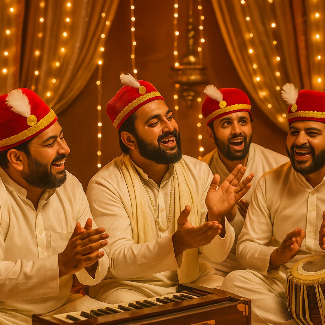 Qawwali Sufi Night Party Hats Unisex - Set of 4