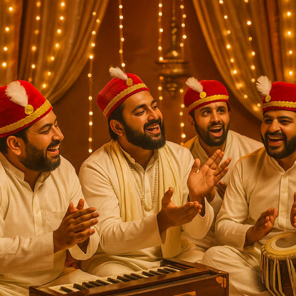 Qawwali Sufi Night Party Hats Unisex - Set of 4
