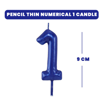 Number 1 Candle - Blue