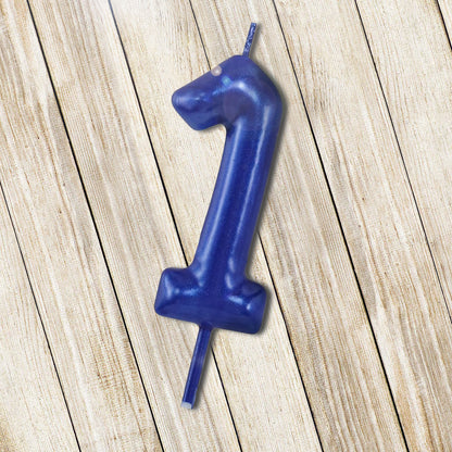 Number 1 Candle - Blue