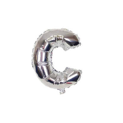 16 Letter C Silver Balloon