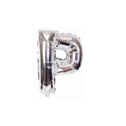 16 Letter P Silver Balloon