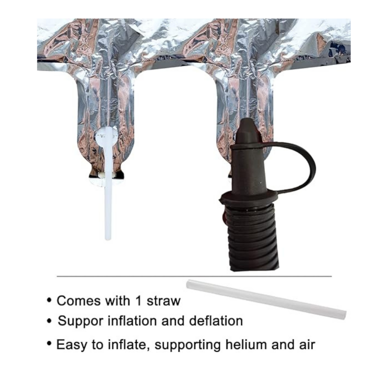 16" Numerical 6 Silver Balloon