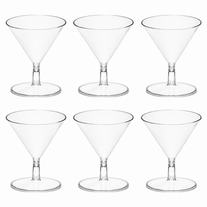 Transparent Martini Shot Glasses/Dessert Serving Cups - 40ML - 6PC