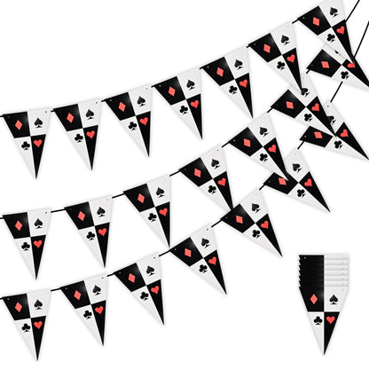 Card Party Casino Bunnting -Over 9Ft