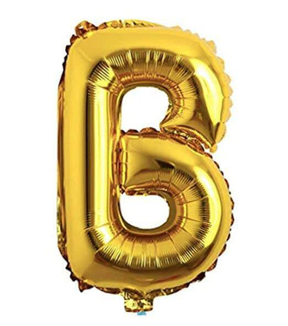 16" Letter B Golden Balloon