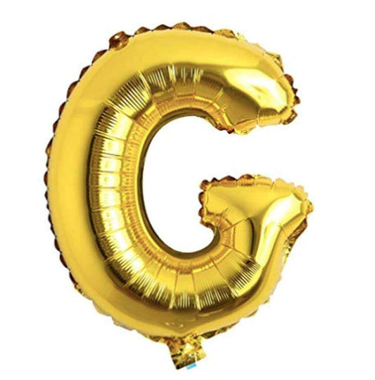 16" Letter G Golden Balloon