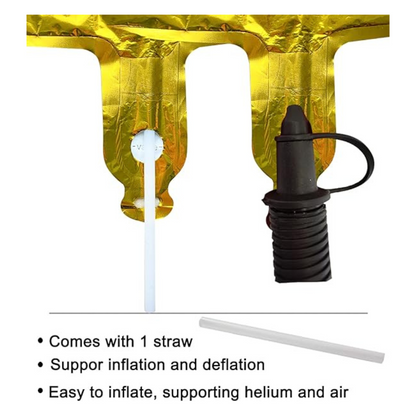 16" Letter Y Golden Balloon
