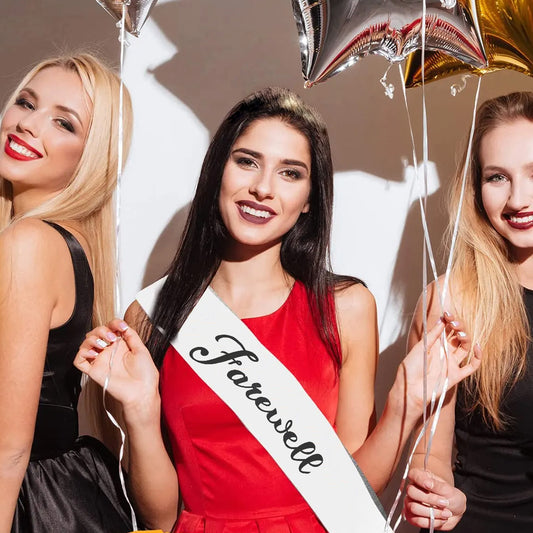 Farewell Sash White - 1PC