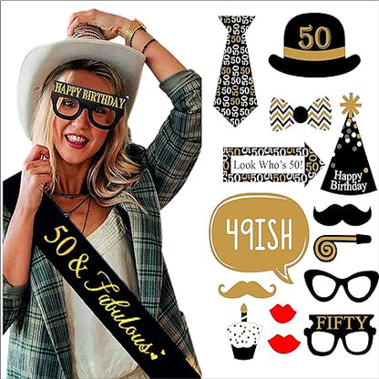 50th Combo Pack Sash and Props