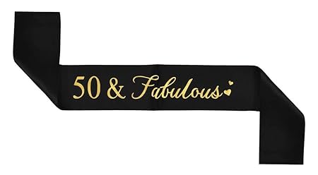 50th Combo Pack Sash and Props