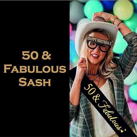 50th Combo Pack Sash and Props