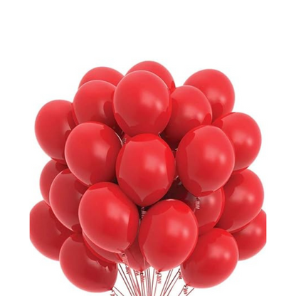 Red Latex Balloons 10" - Pack of 50 PC